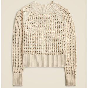 NWT J.Crew Retail Pointelle crewneck sweater